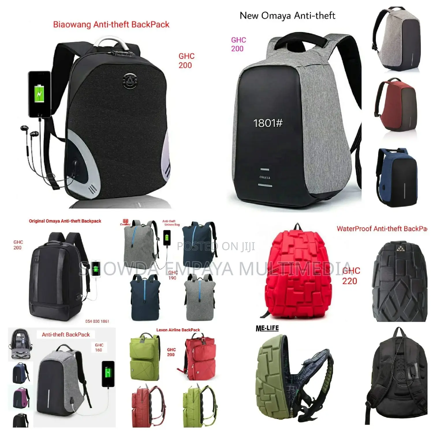 Anti Theft Backpack With Usb