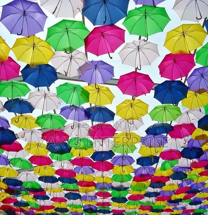 Plain Coloured Decorative Umbrellas