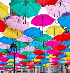 Plain Coloured Decorative Umbrellas