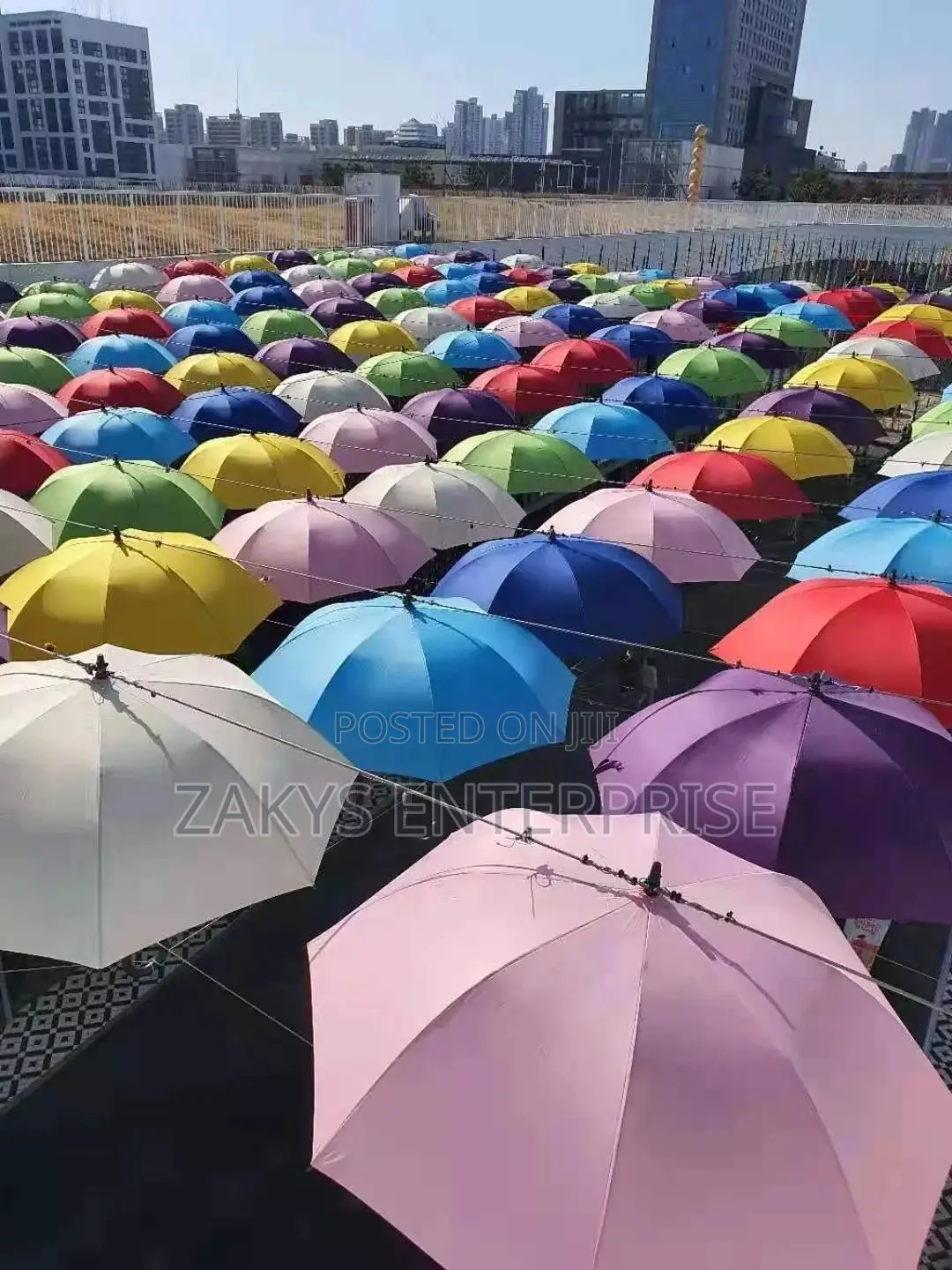 Plain Coloured Decorative Umbrellas