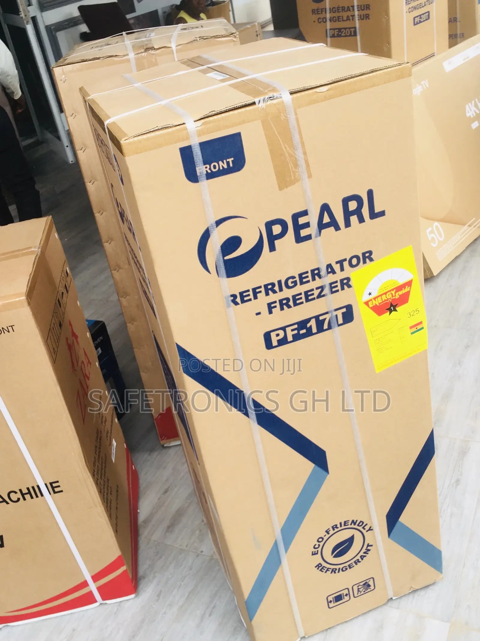 Topfreezer Pearl Glass Black PF-17T Doubledoor Fridge