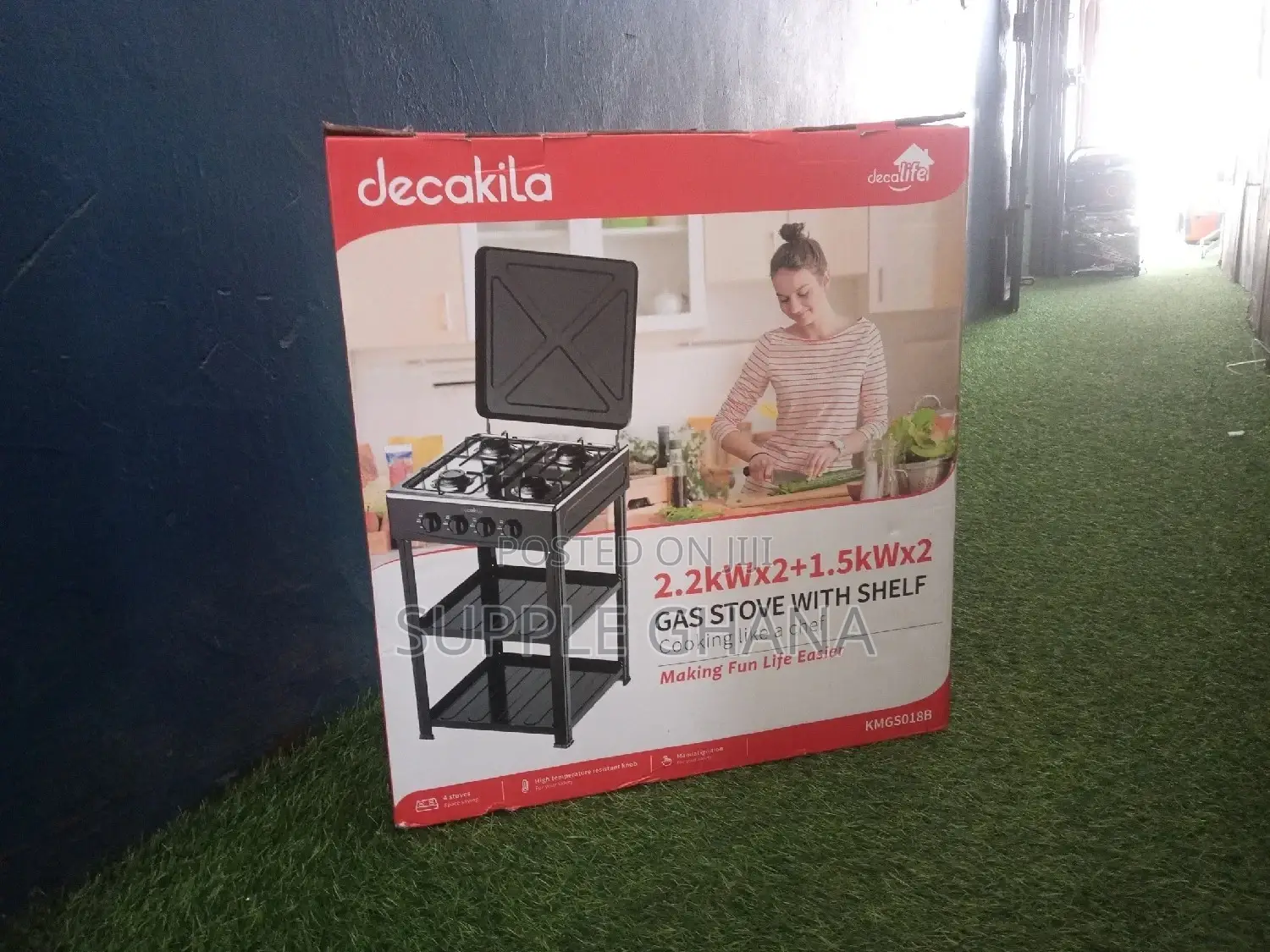 Gas Stove With Shelf Decakila