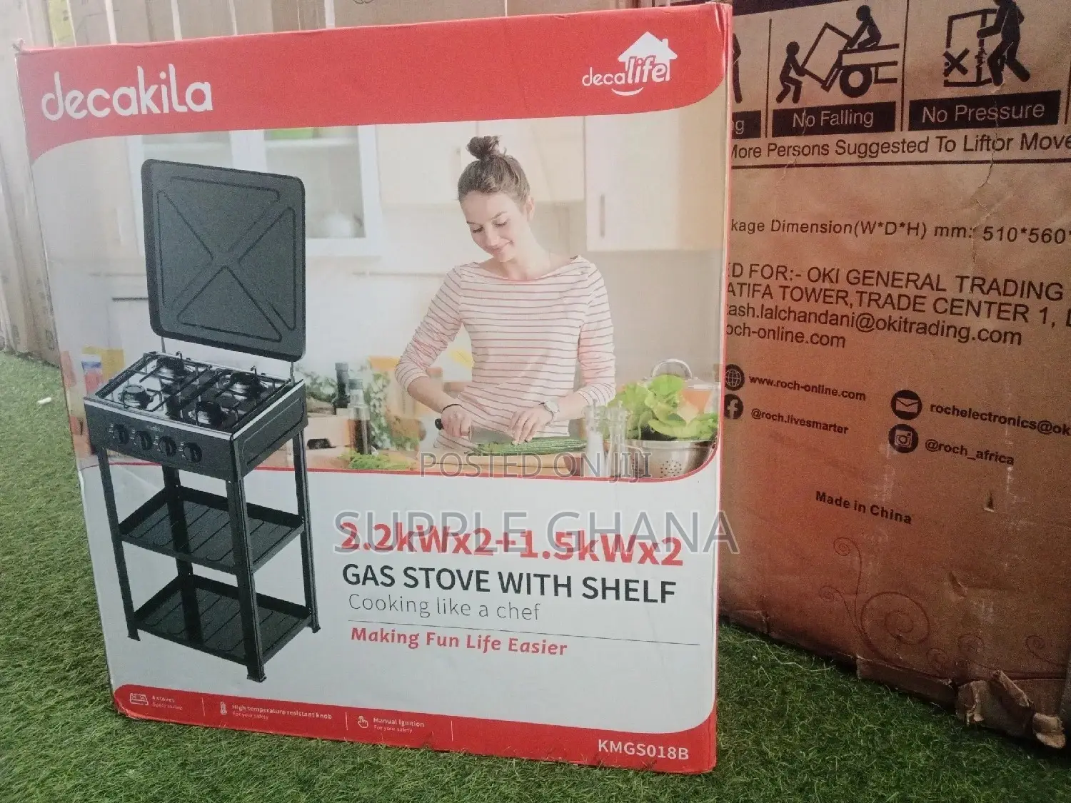 Gas Stove With Shelf Decakila Brand New