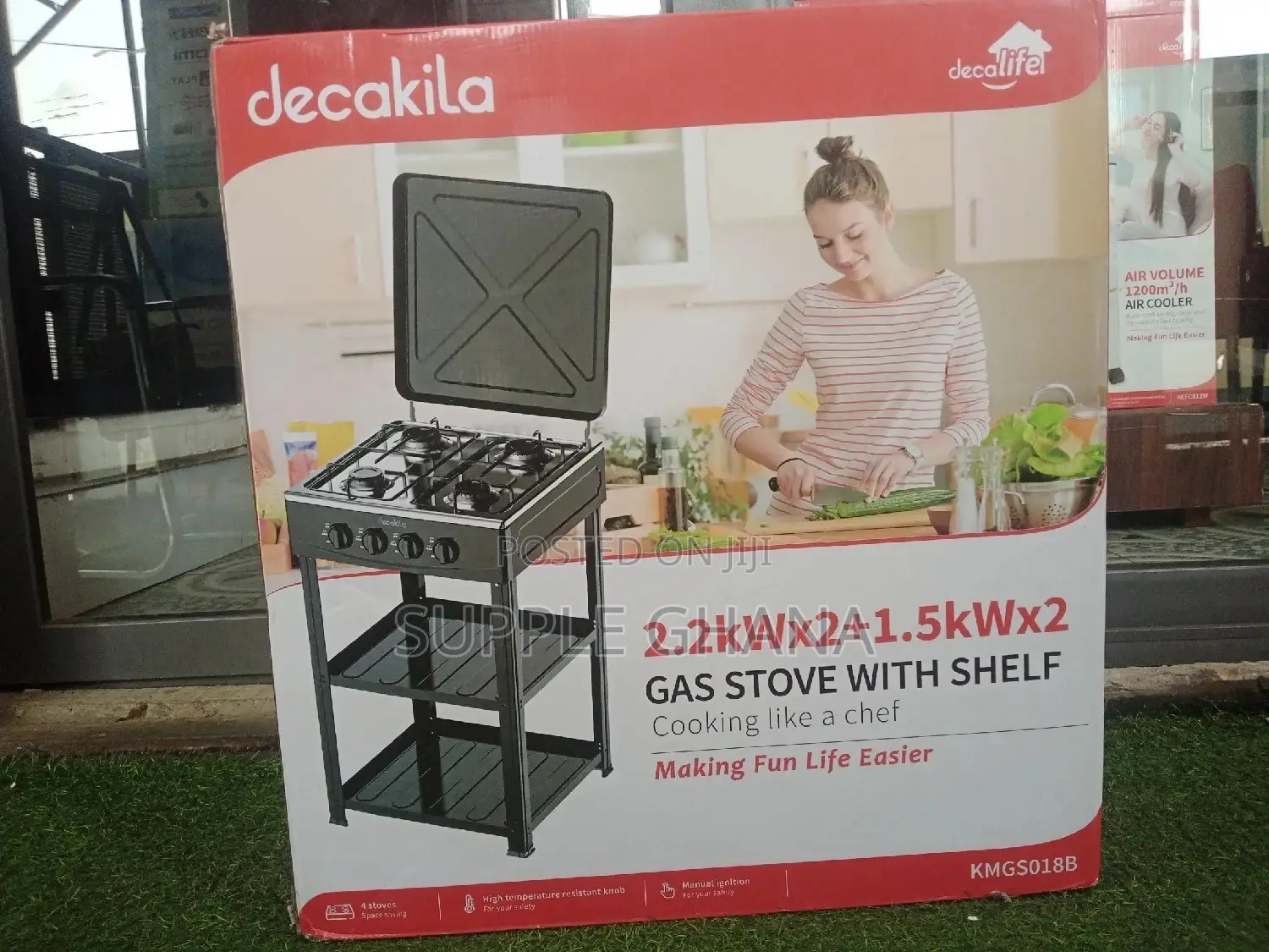 Fresh in Box Gas Stove With Shelf Decakila
