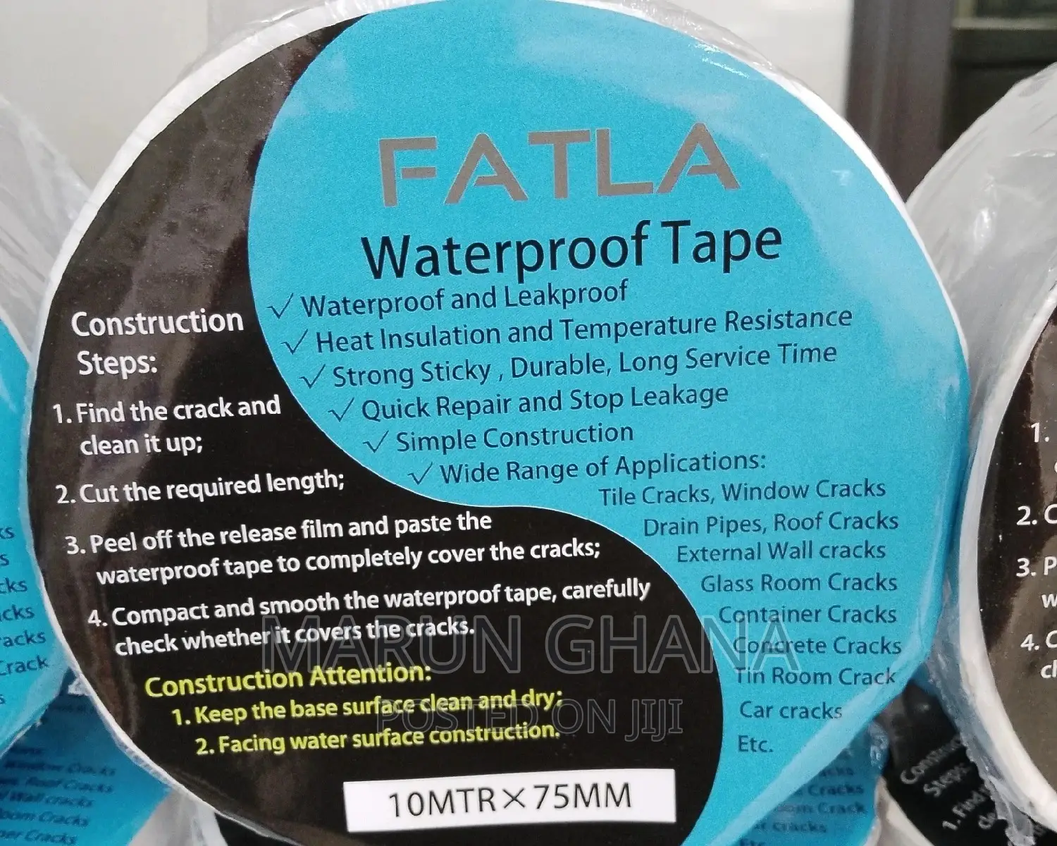 Leakproof Tape 75mm × 10 MTR - Fatla