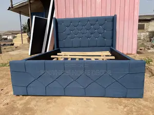 Foreign Double 60x80 Size Bedframe Dark Blue Neat And Strong