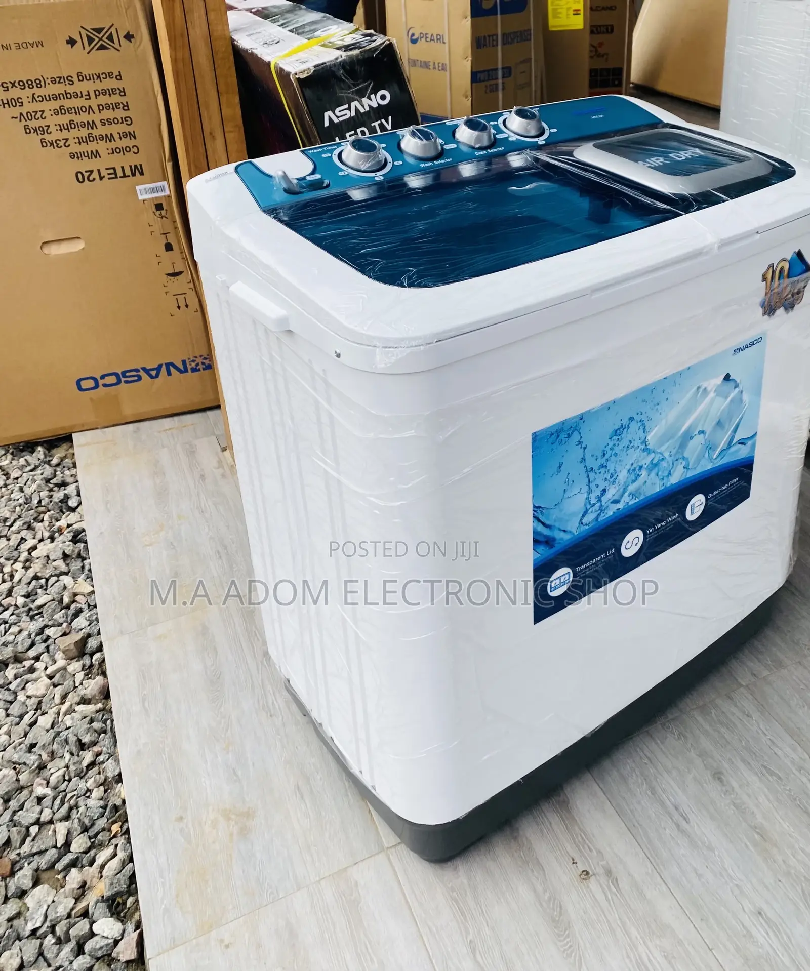 High Quality Nasco 10kg Top Load Electric Washing Machine.