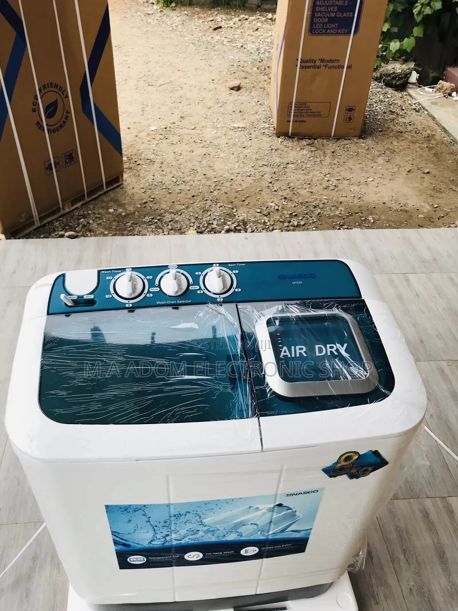 Shop Quality Nasco 8kg Top Load Electric Washing Machine.