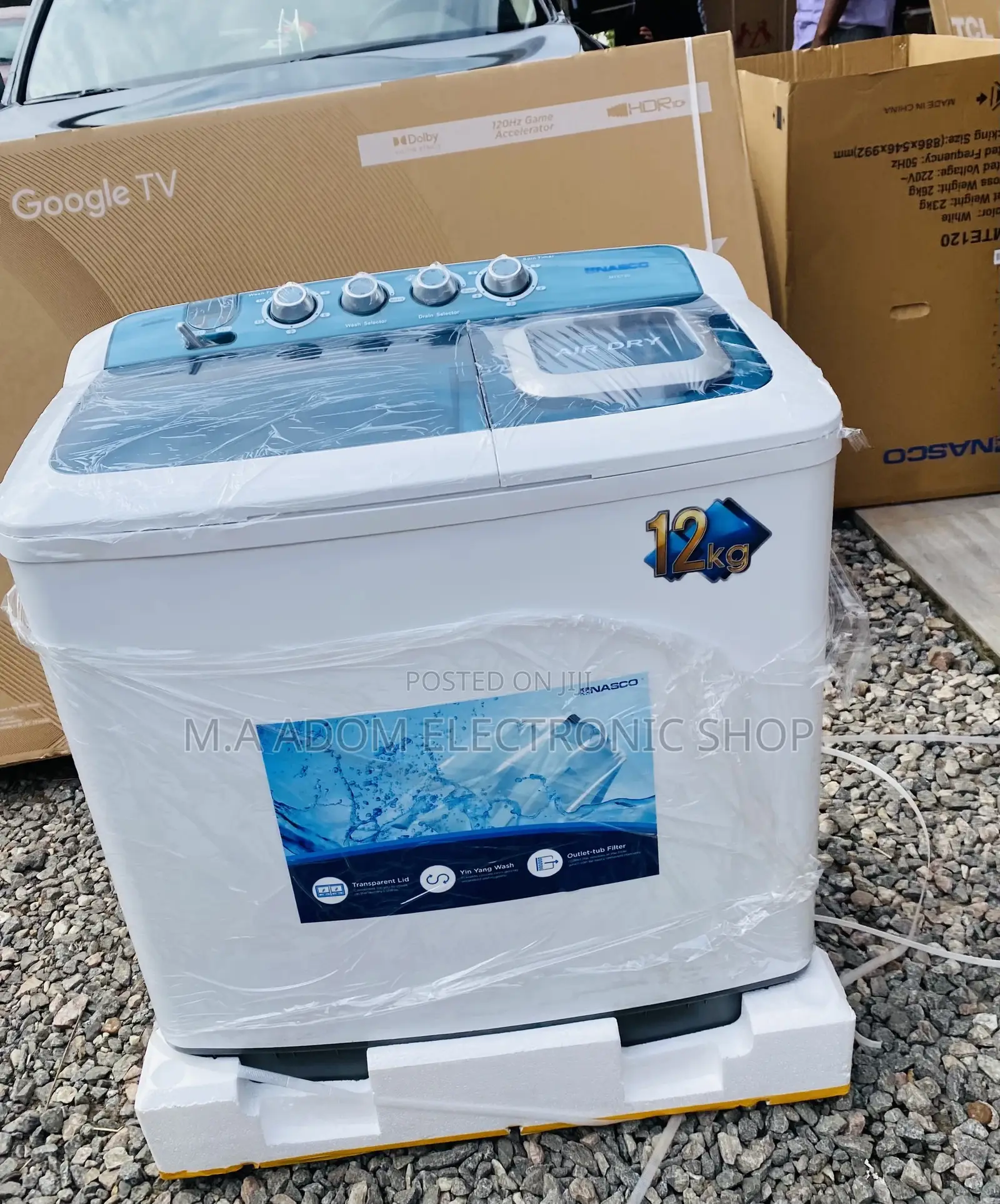 High Quality Nasco 12kg Top Load Electric Washing Machine 