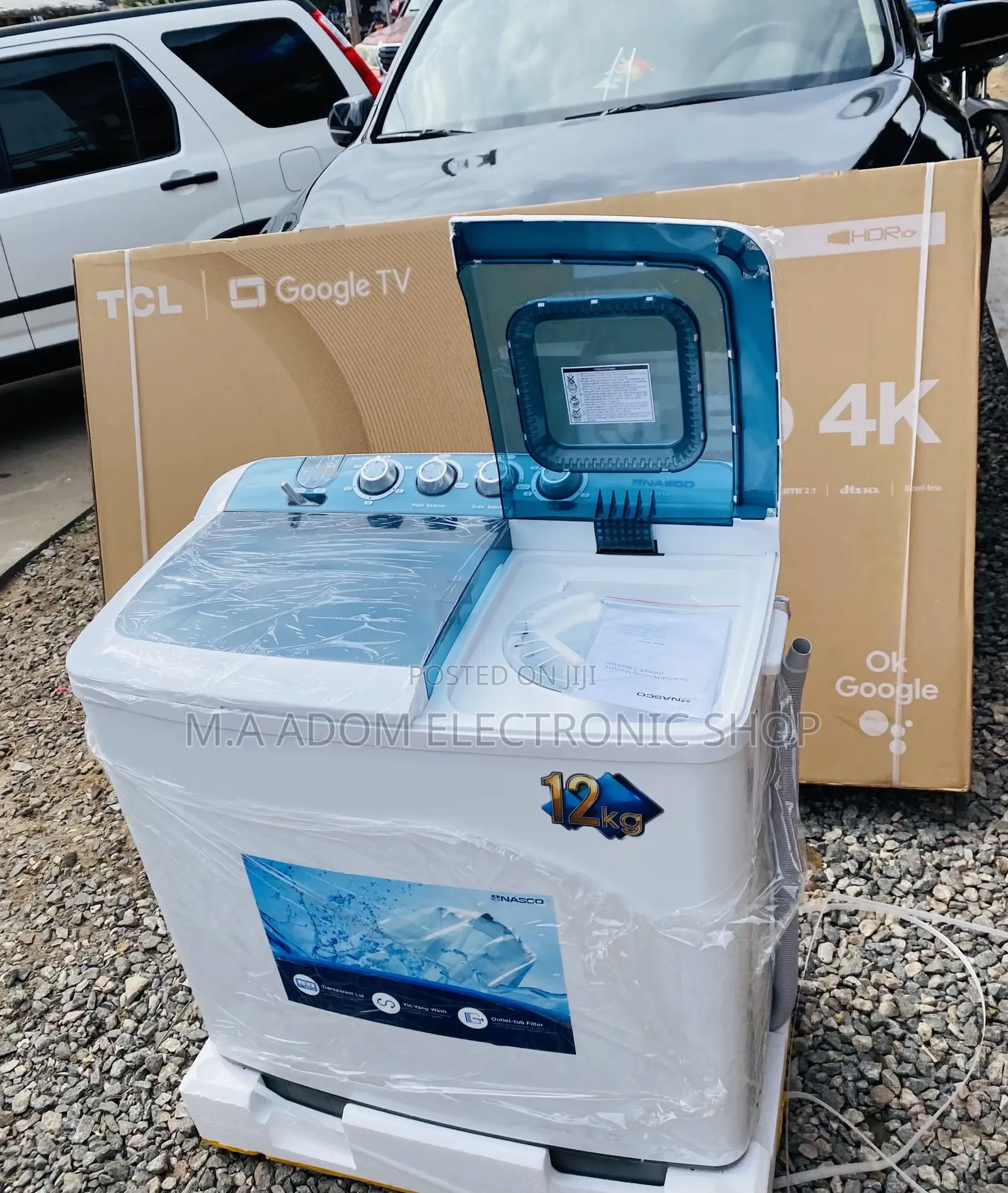 Energy Saving Nasco 12kg Top Load Electric Washing Machine 