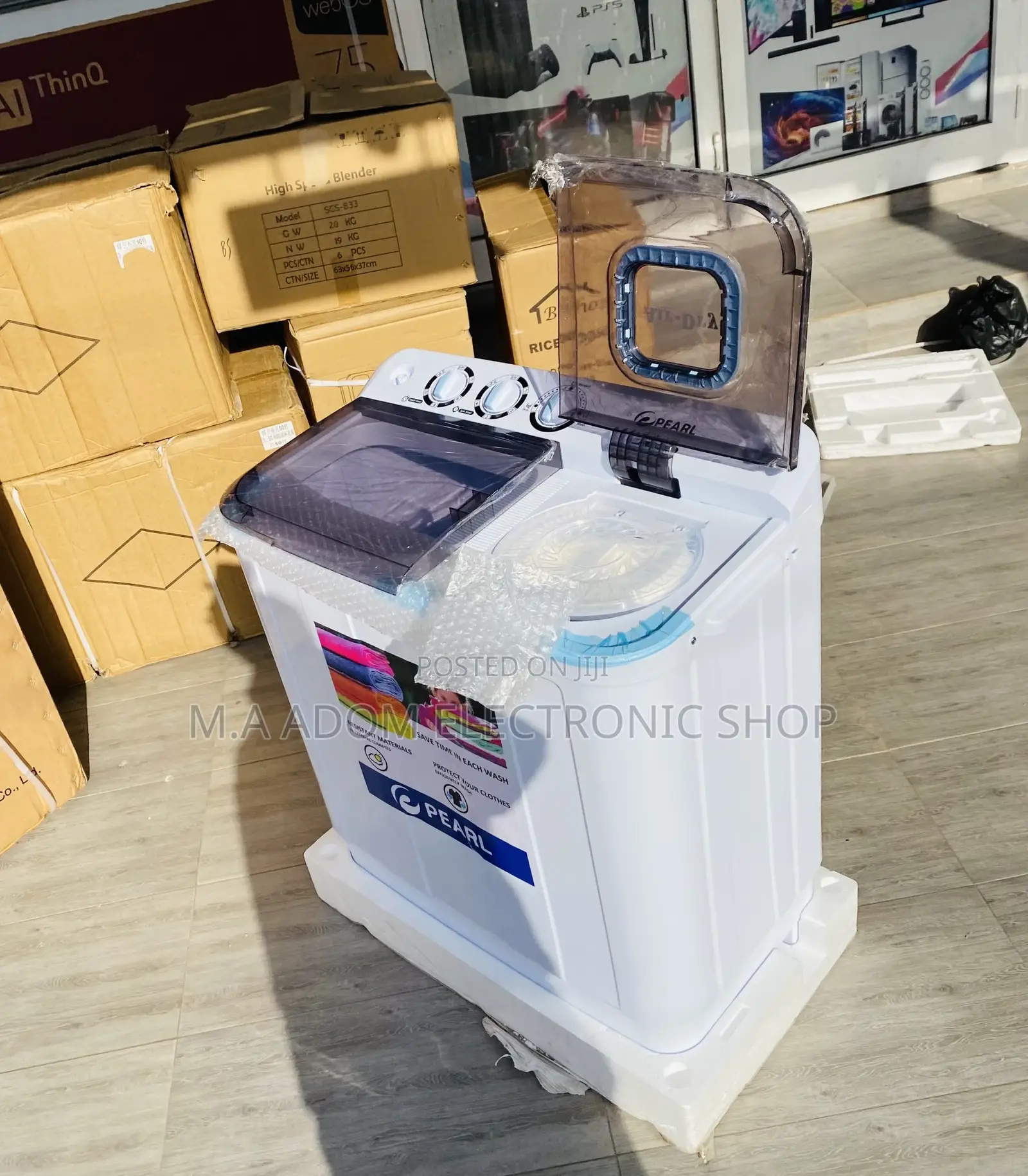 Energy Efficient Pearl 12kg Electric Washing Machine 