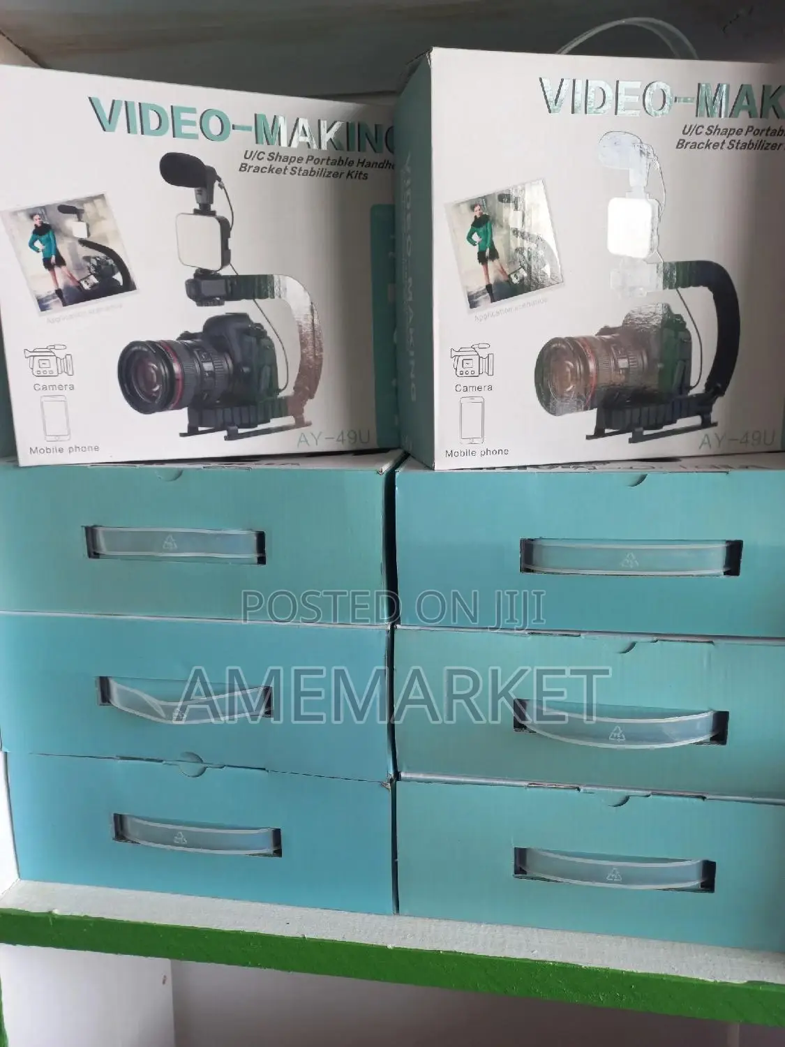 U Handheld Stabilizer Camera Video C Grid Vlog Kits Mic Set