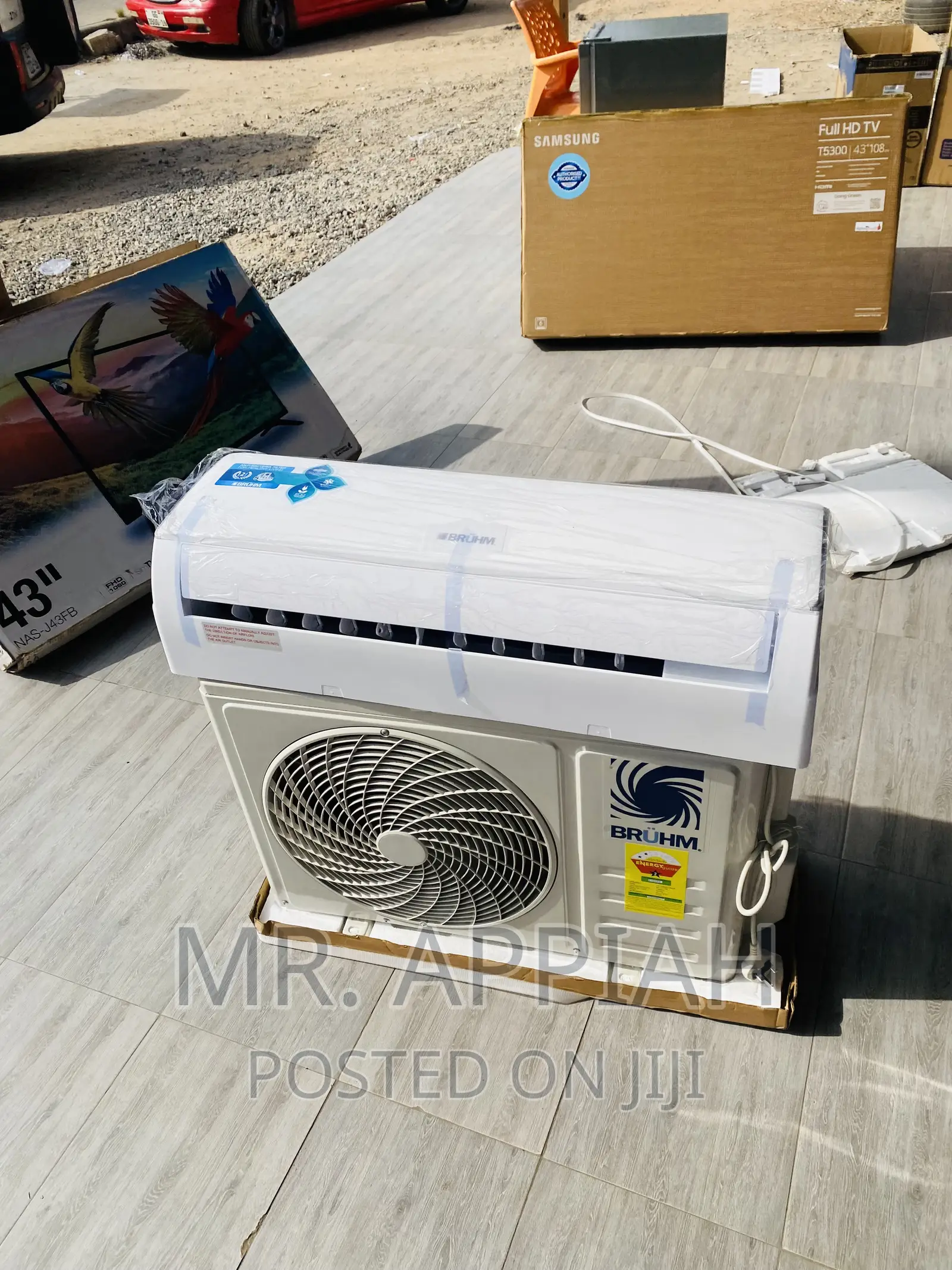 Super Adorable Bruhm 1.5hp Split Electric Ac(White).