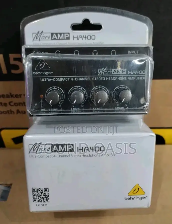 Behringer MICROAMP HA400 4 Channel Stereo Headphone Amp