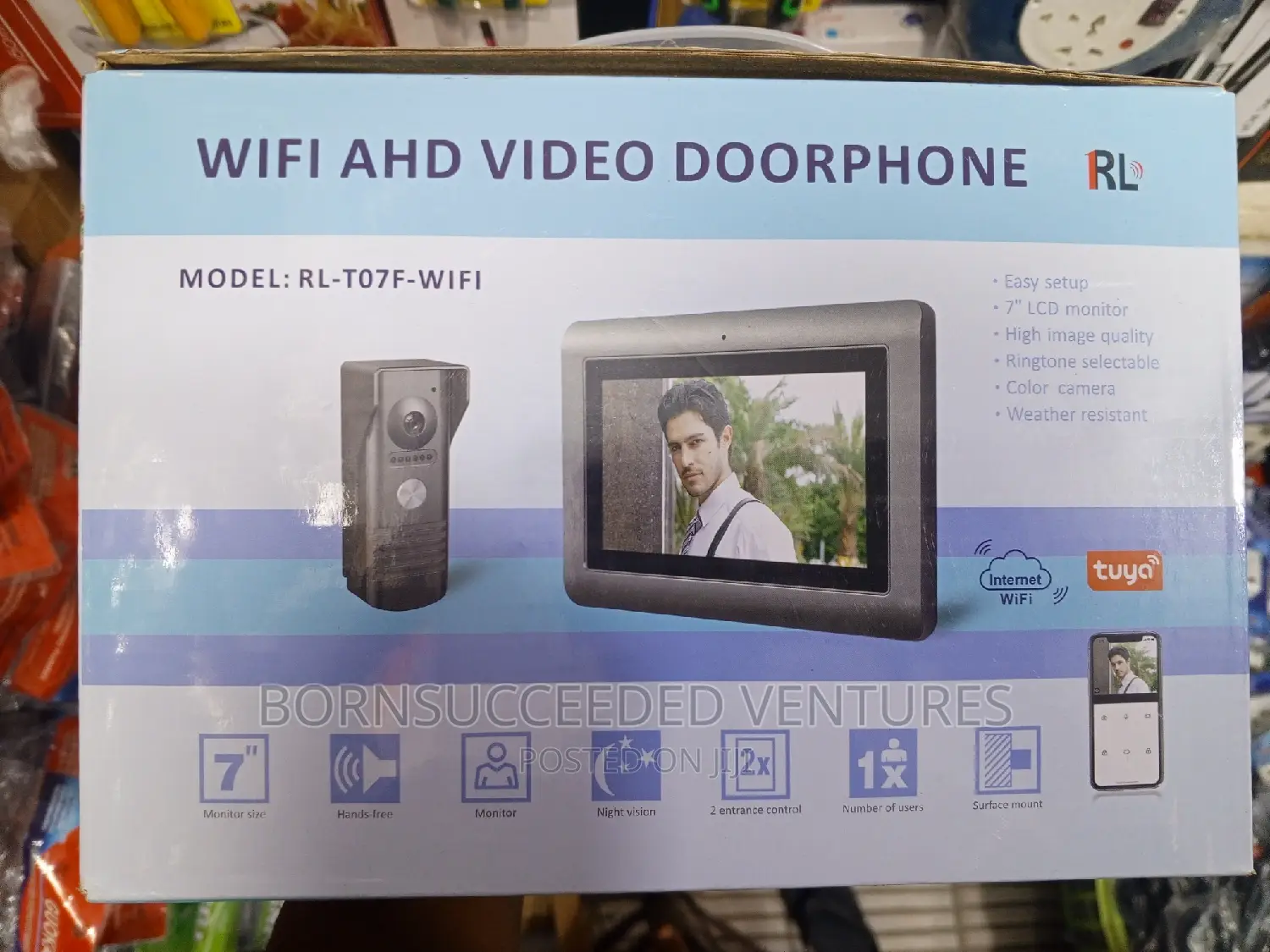 Wifi Video 7-inch Monitor Cable Door Phone