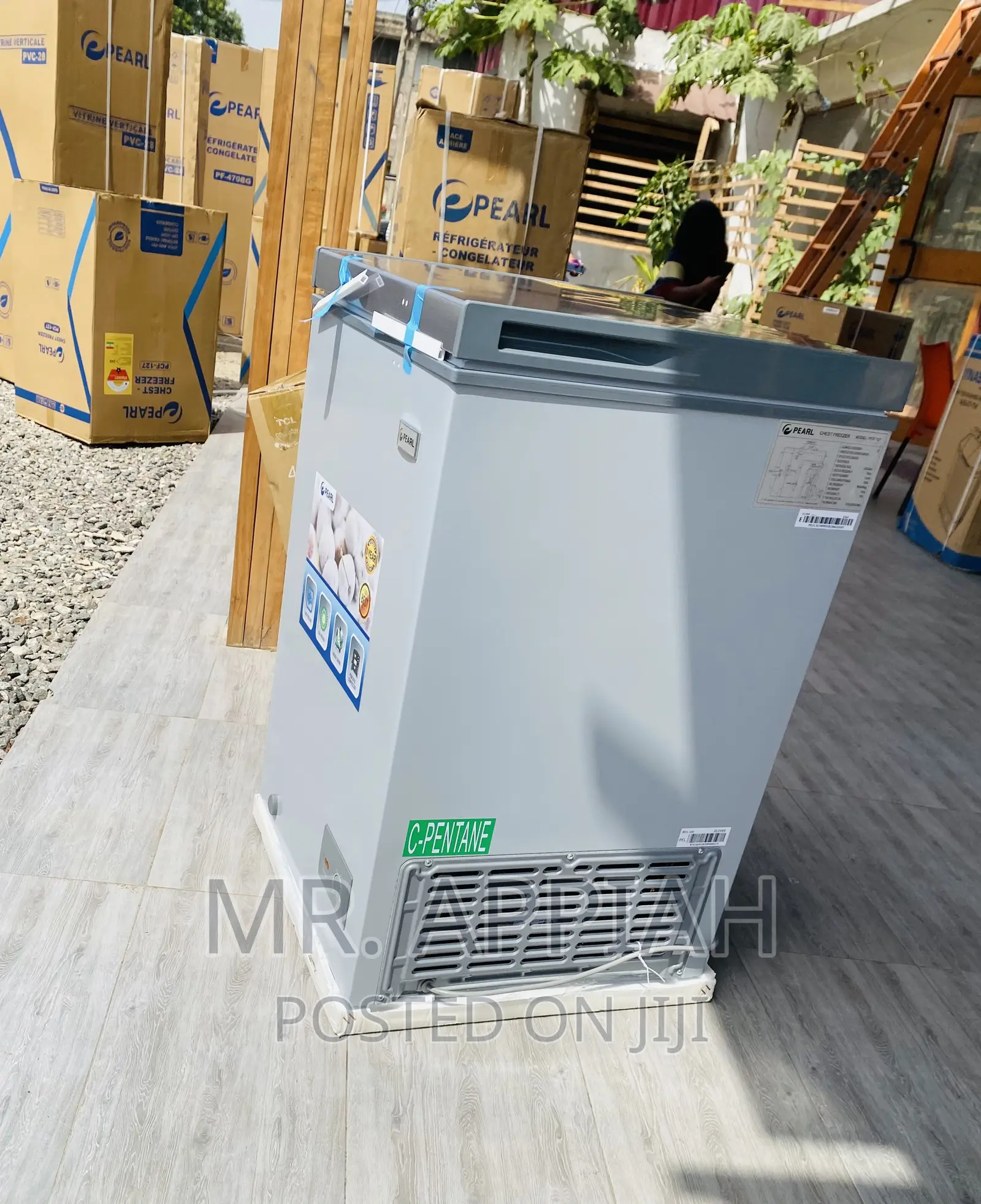 Brand New Pearl PCF-127 Single Door Electric Freezer(Gray).