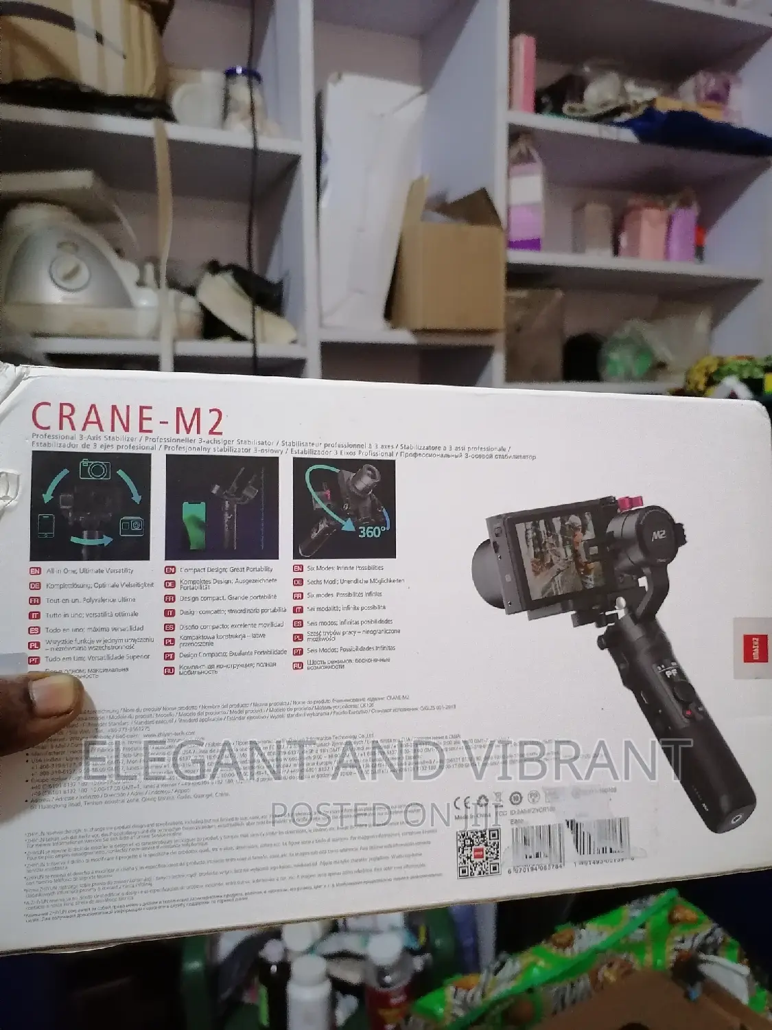 Zhiyun Crane-M2 3 Axis Handheld Gimbal 4 Smartphone Camera