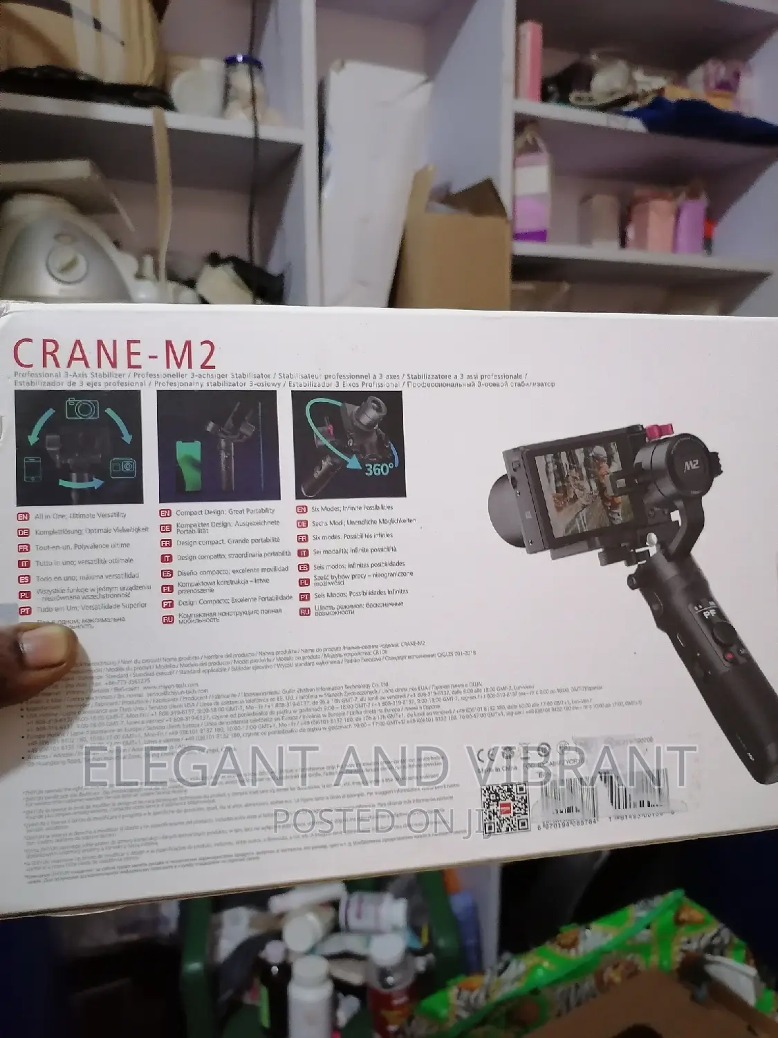 Zhiyun Crane-M2 3 Axis Handheld Gimbal 4 Smartphone Camera