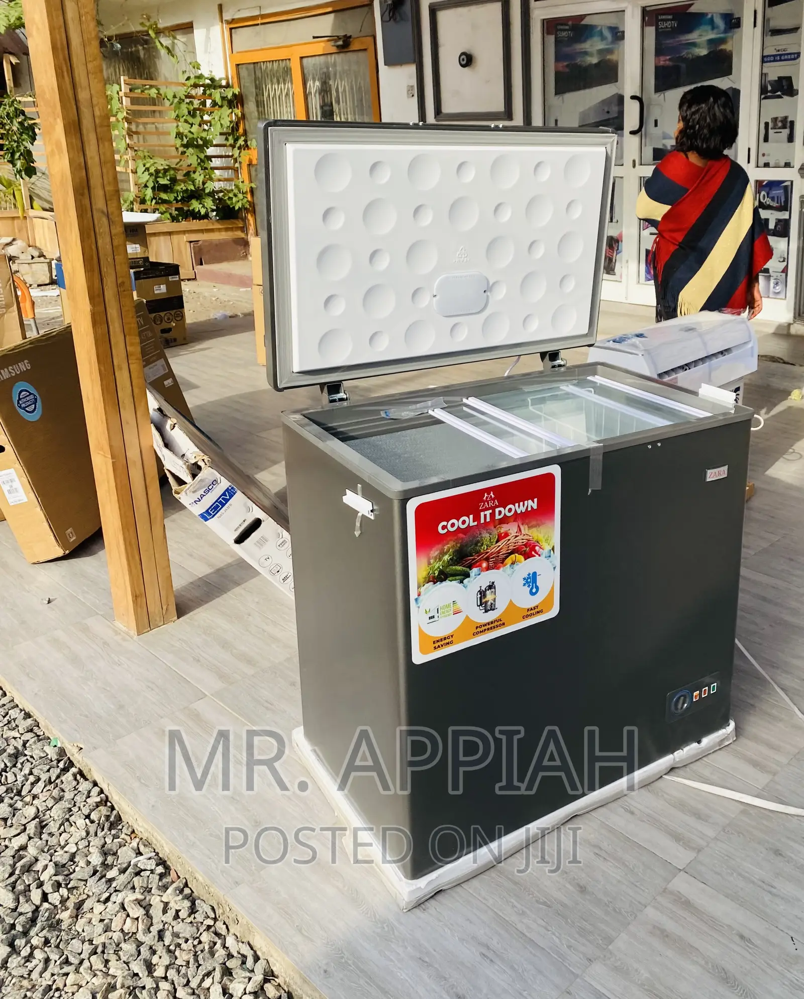 Elegant Zara 200L Single Door Electric Chest Freezer.