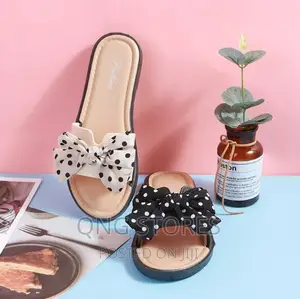 Ladie's Bowtie Slip-on Sandals