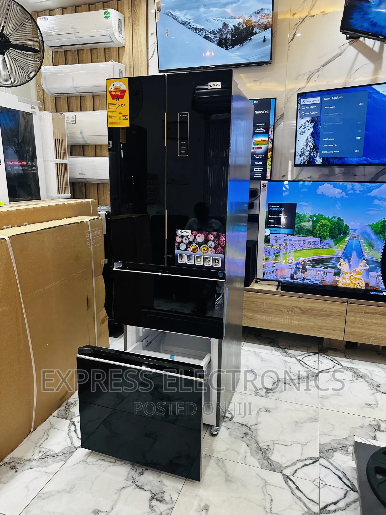 PF-470BG Fridge 4doors Pearl Mirror Door Fast Freezing 