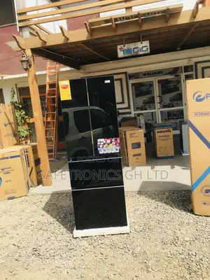 Pearl Bottomfreezer Glass Black 4 Doors Pf-470bg Fridge