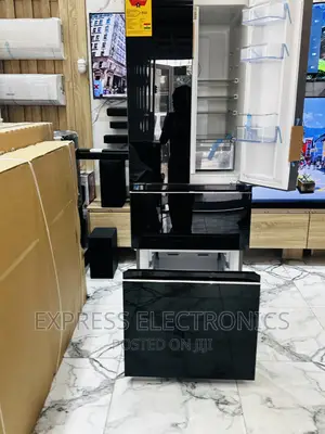 French 4doors Fridge Pearl Black PF-470BG .