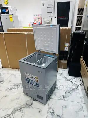 Best and Authentic Sleek Grey Chest Freezer Single Door 100L