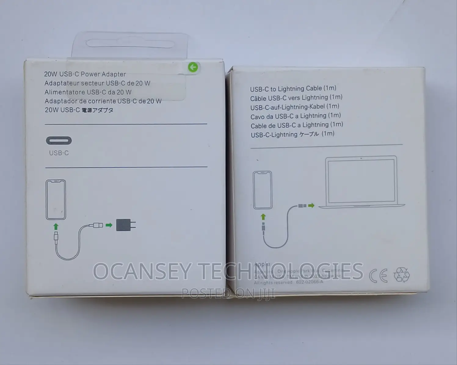 Apple Type-C to Lightning 20W Charger US Plug (2-Pin)