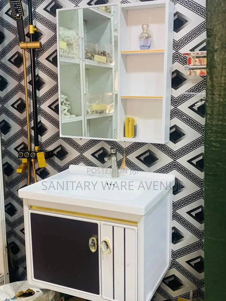 Cabinet Basin - White × Gold Hand Basin - Bathroom Sink