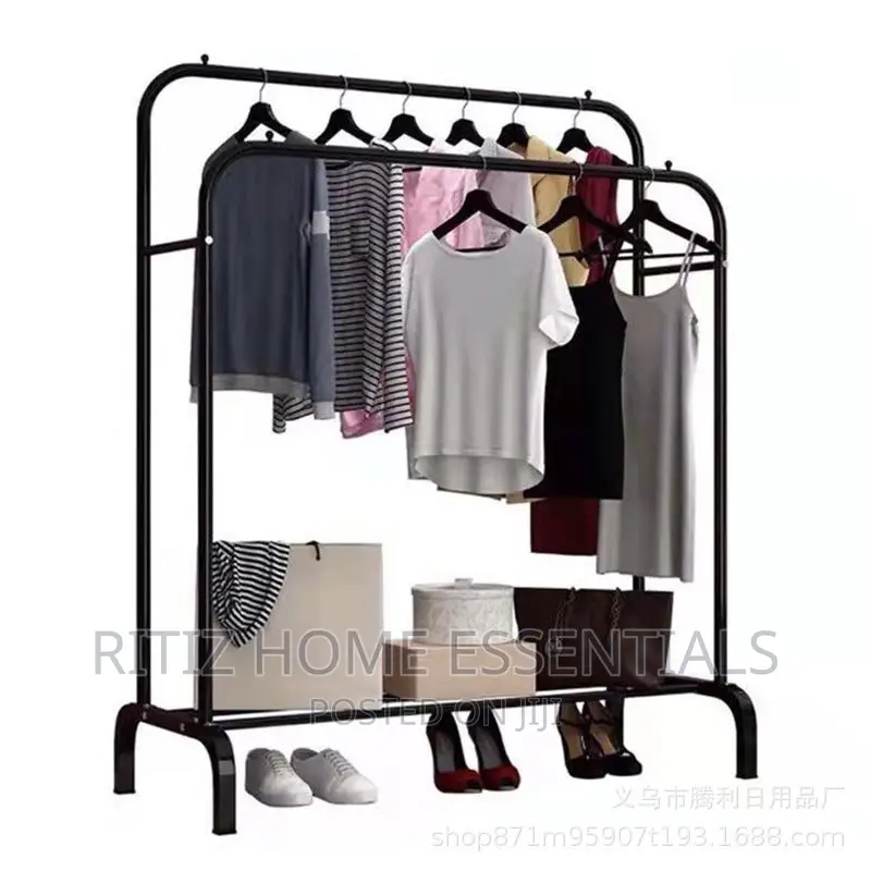 Multipurpose Clothes Rack/Hanger With Shelves