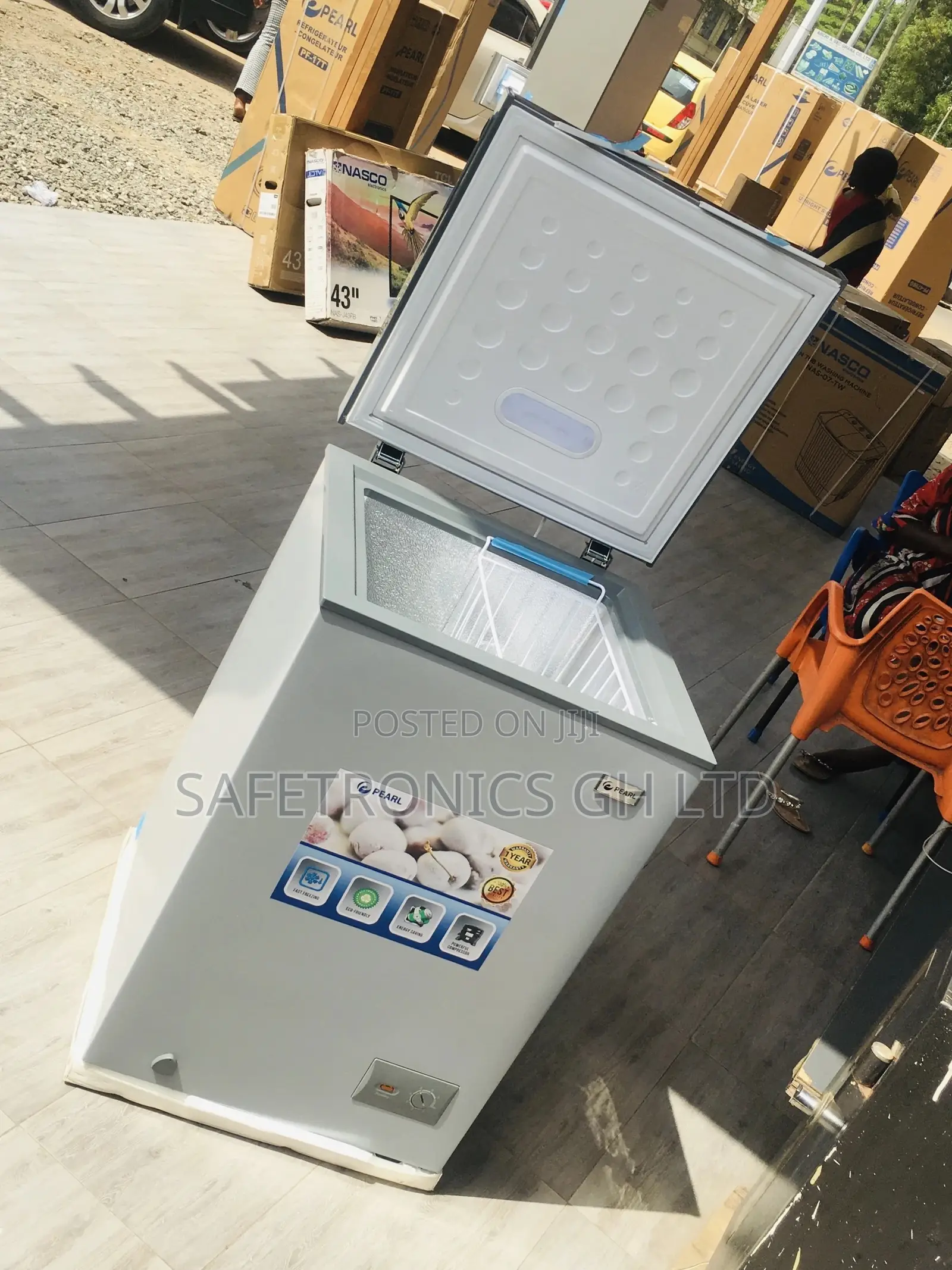 Chestfreezer Pearl Electric Singledoor PCF-127 100 Liters
