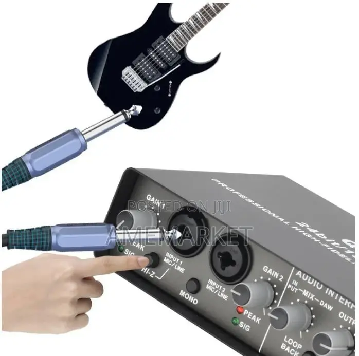 Q24 Studio Recording Audio Interface Electric Guitar