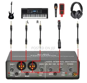 Q24 Studio Recording Audio Interface Electric Guitar