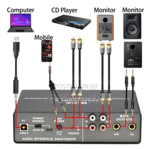 Q24 Studio Recording Audio Interface Electric Guitar