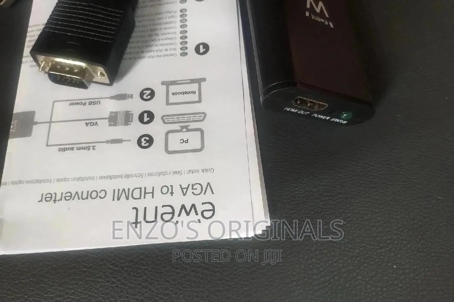 High Resolution Quality VGA to HDMI Adapter 1080p