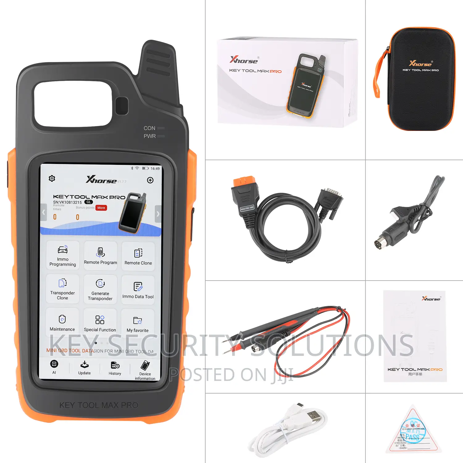 Xhorse Key Tool Max Pro With Built in Obd Module.