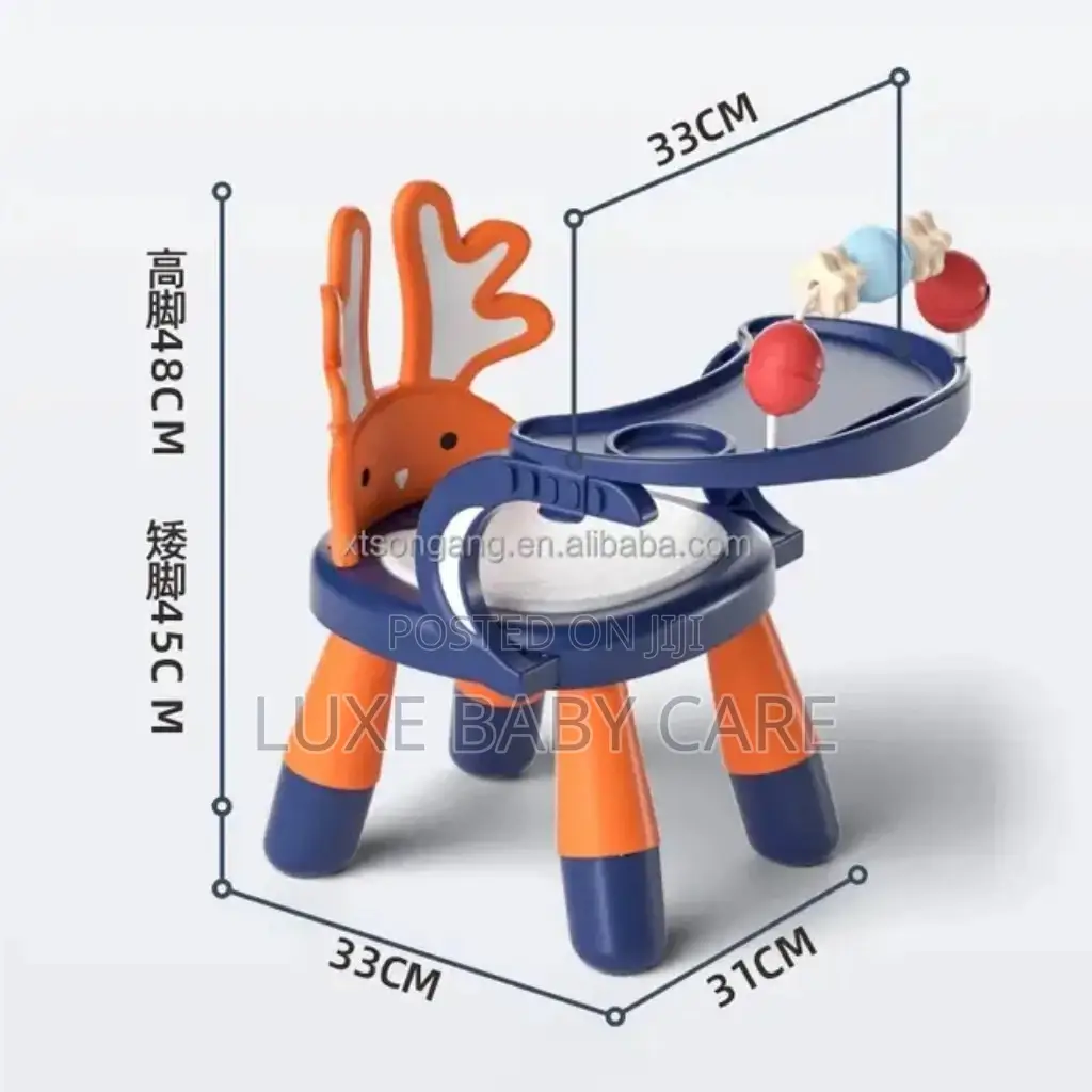3-in-1 Kids Dining Chair With Adorable Animal Design