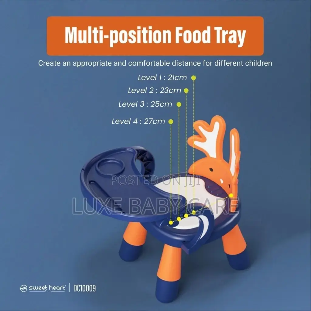 3-in-1 Kids Dining Chair With Adorable Animal Design