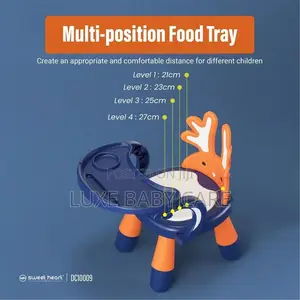 3-in-1 Kids Dining Chair With Adorable Animal Design