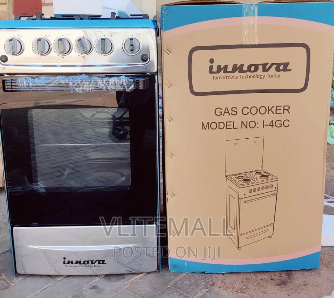 Innova 4 Burner Gas Cooker 50×50 With Oven Grill - (I-4gc)