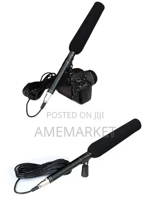 Interview Microphone for Phones and Cameras PC. Boom Mic