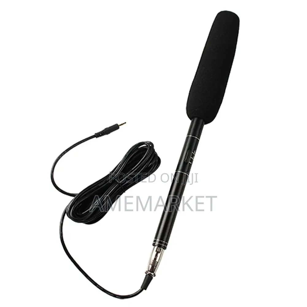 Interview Microphone for Phones and Cameras PC. Boom Mic