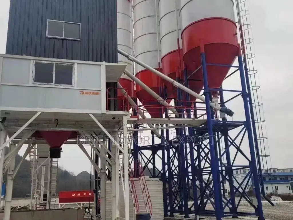 Batching Station . Concrete Mixing Plant
