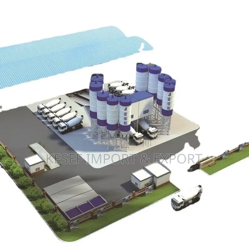 Batching Station . Concrete Mixing Plant