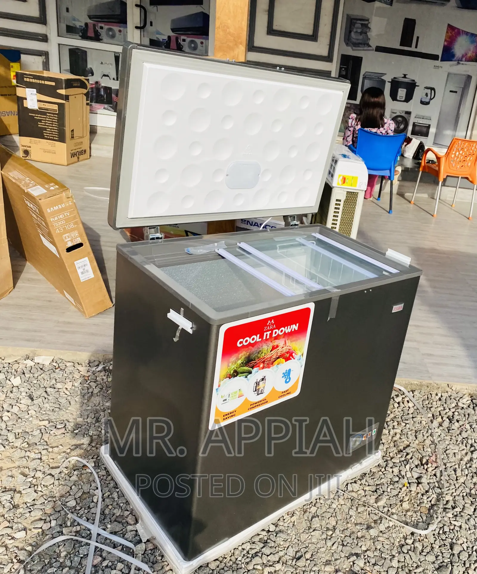 Brand New Zara 200L Single Door Electric Freezer.