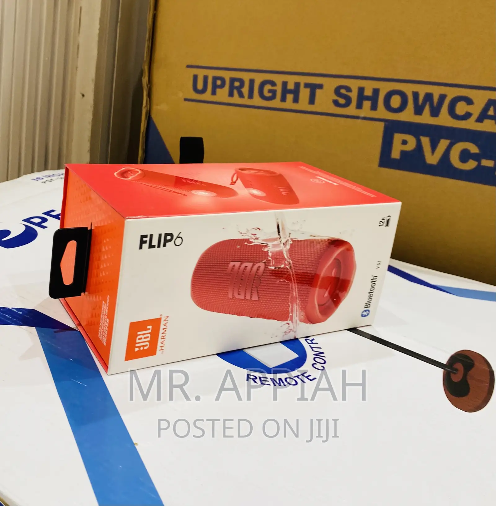 Brand New JBL Flip 6 Rechargeable Bluetooth Speaker(Red).