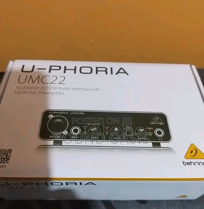 Behringer U-Phoria Umc22 Usb Audio Interface