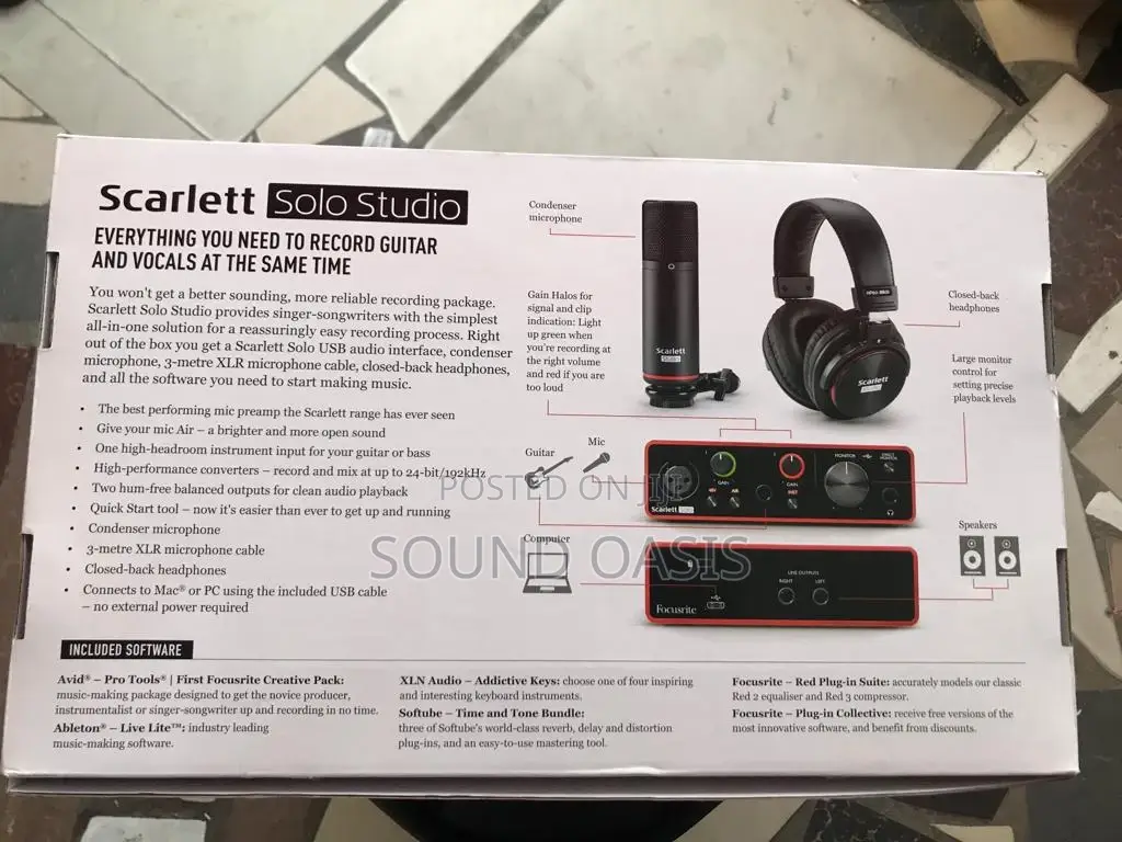 Focusrite Scarlett Solo Studio 3rd Gen Recording Bundle