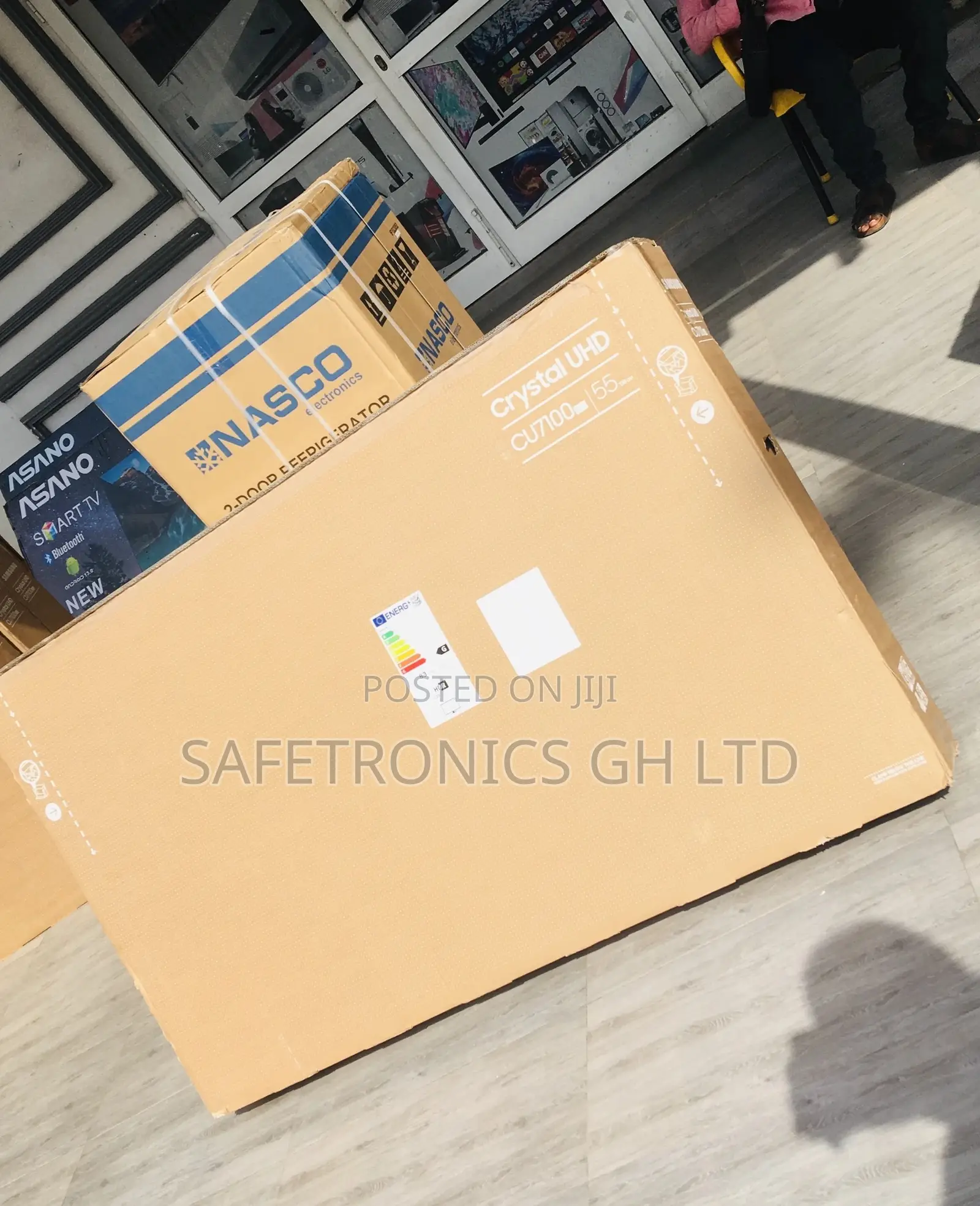 Cu71 Black 55 Inches Glossy Led Samsung Uhd Smart Tv